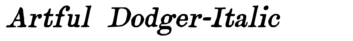 Artful Dodger-Italic
